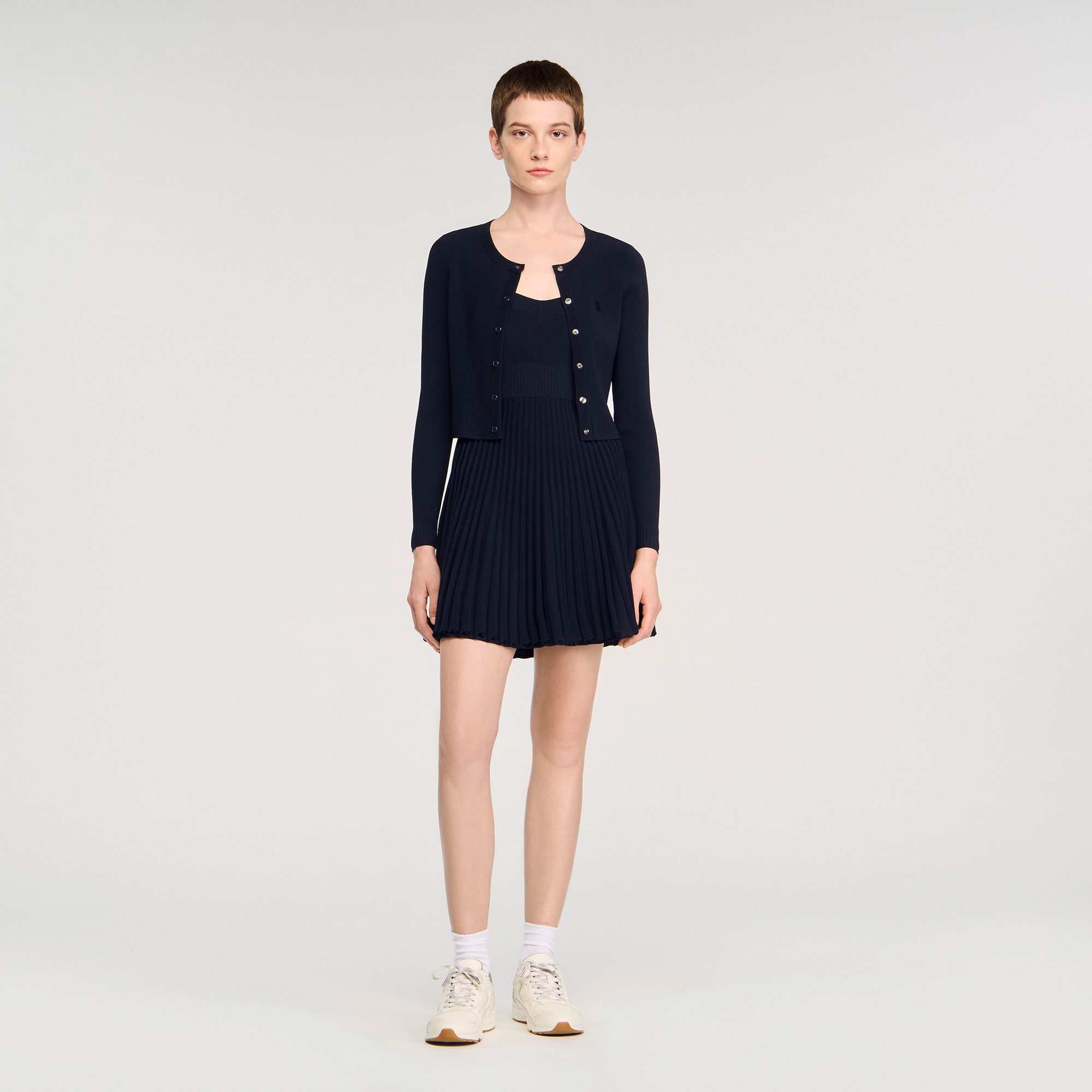 Cardigan en maille fine - Sandro Paris - Modalova