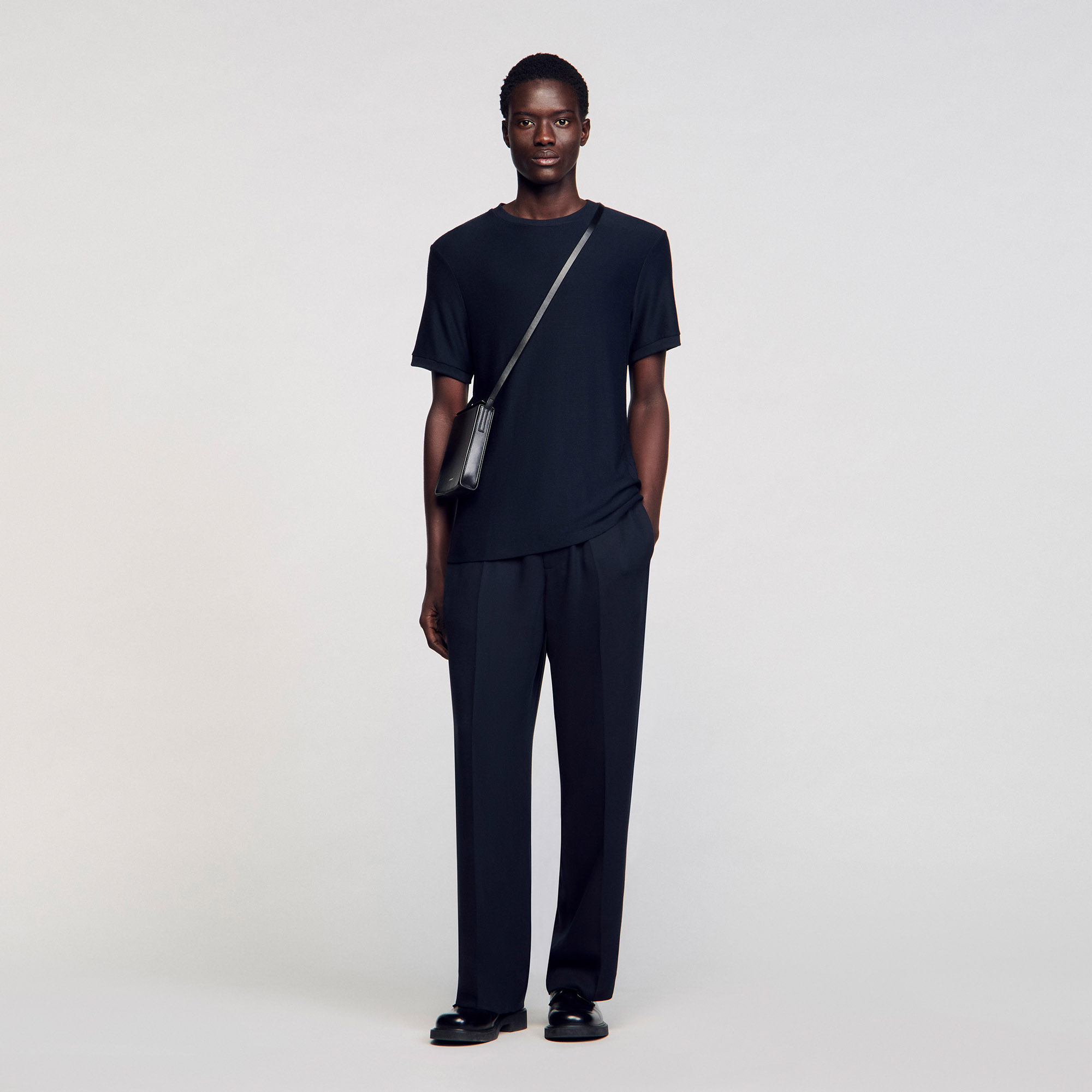 Tee-shirt col rond - Sandro Paris - Modalova