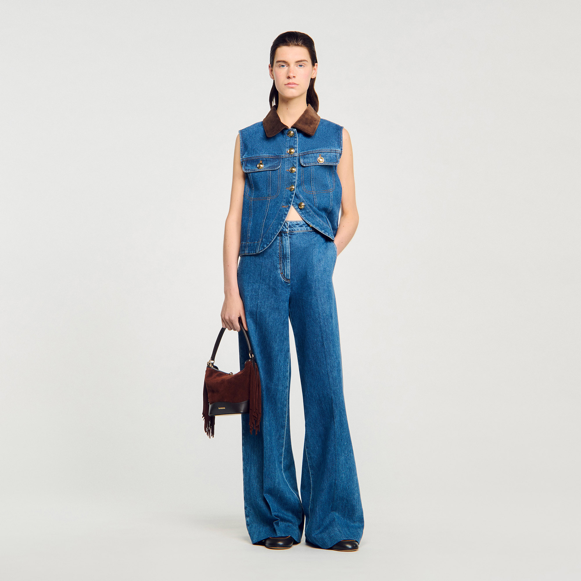 Jean large - Sandro Paris - Modalova