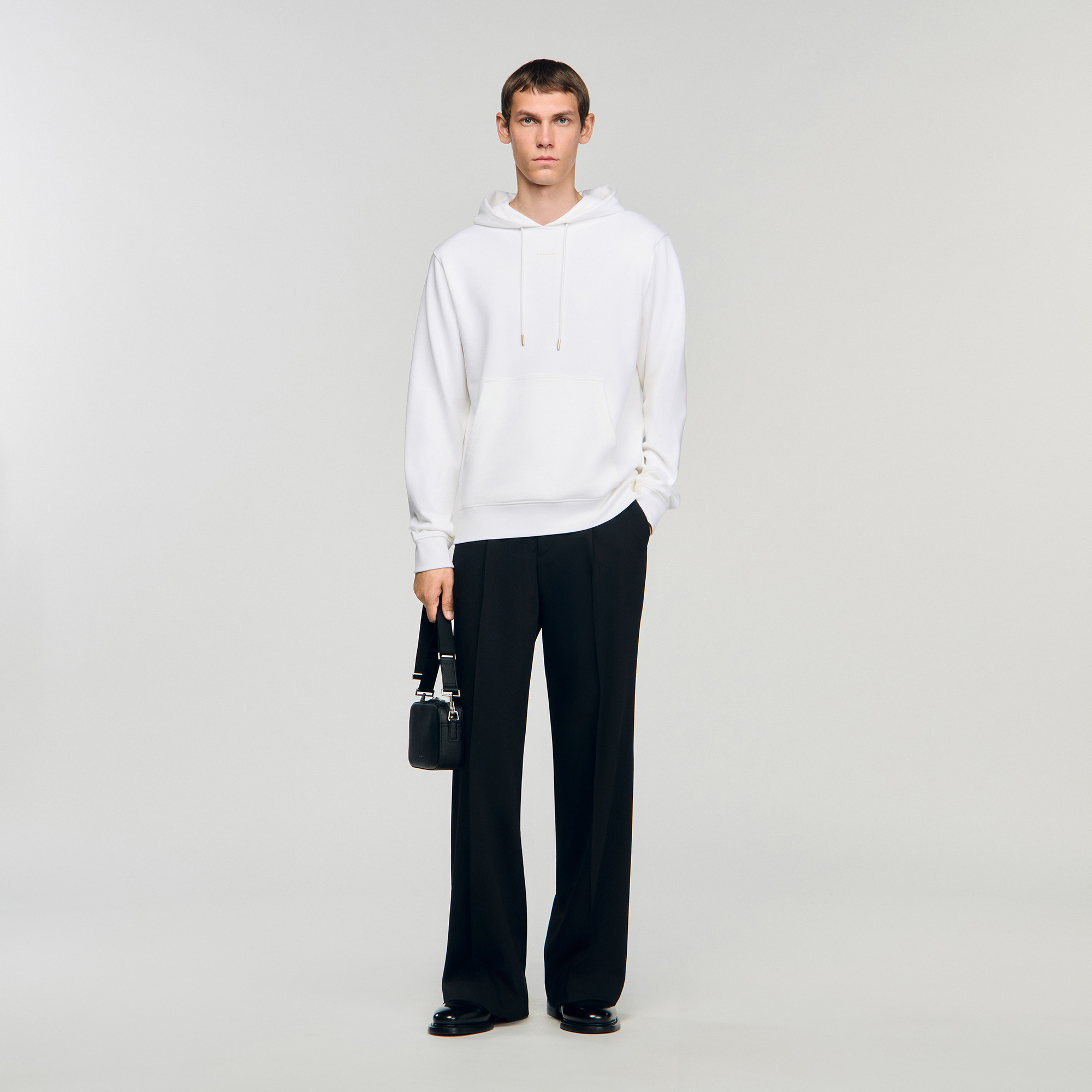 Sweatshirt à capuche logo - Sandro Paris - Modalova