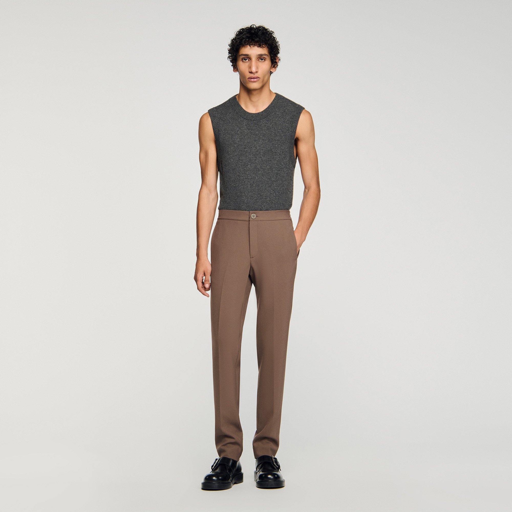 Pantalon en jersey - Sandro Paris - Modalova