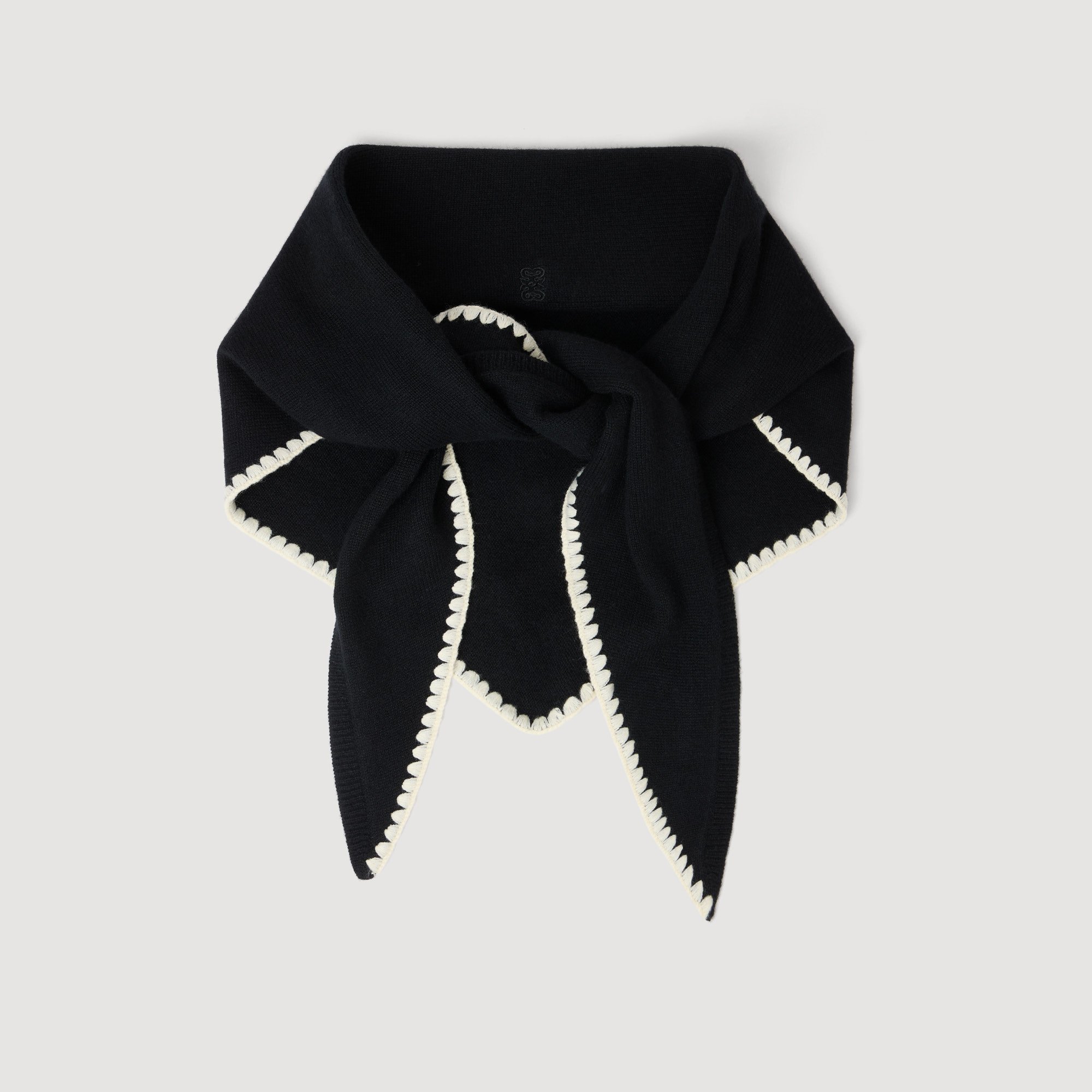 Écharpe en laine côtelée | Sandro FR