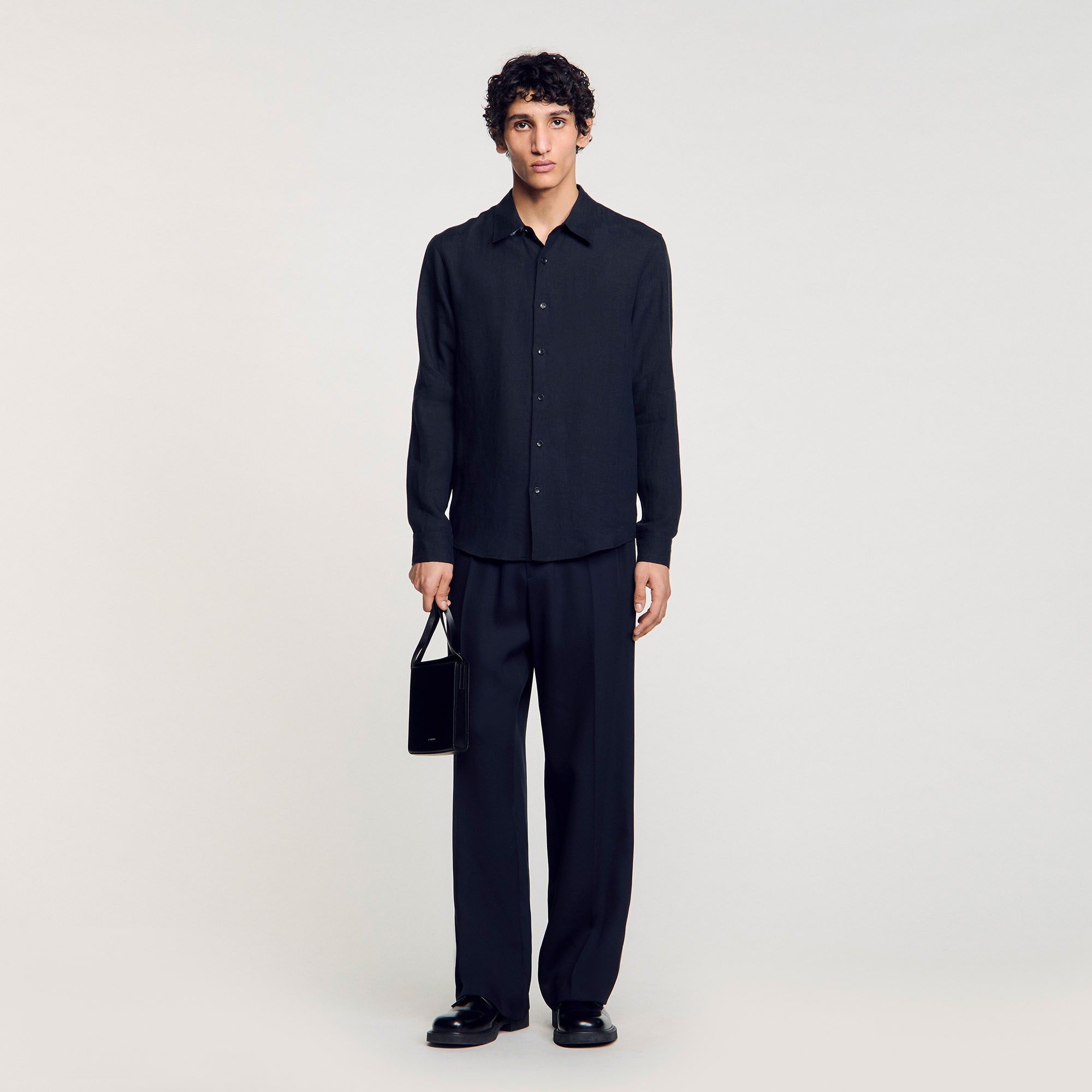 Chemise en lin - Sandro Paris - Modalova