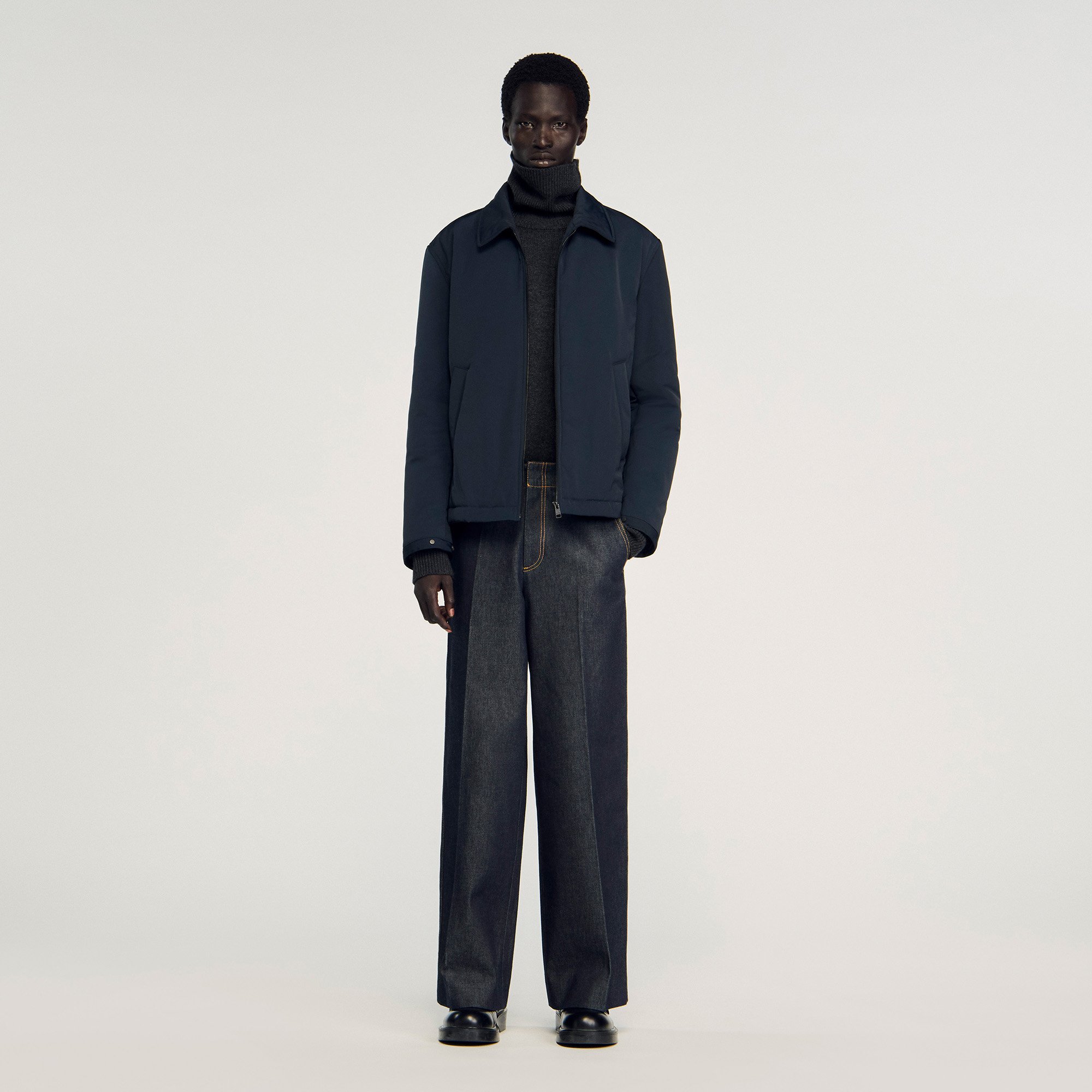 Blouson à zip - Sandro Paris - Modalova