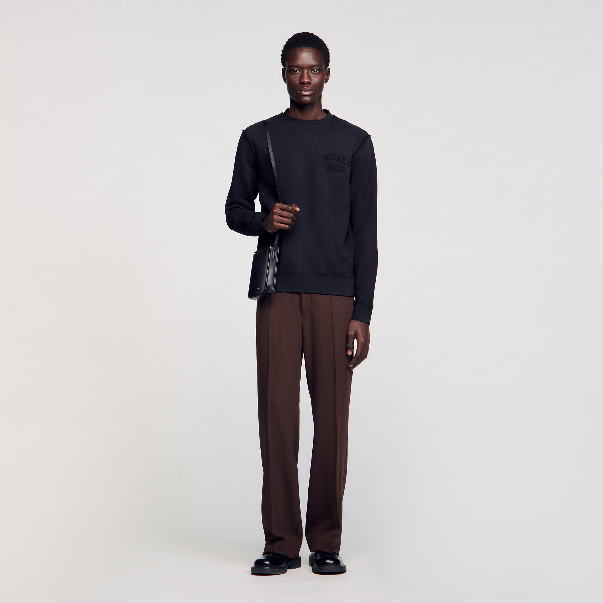 Sweatshirt à patch - Sandro Paris - Modalova
