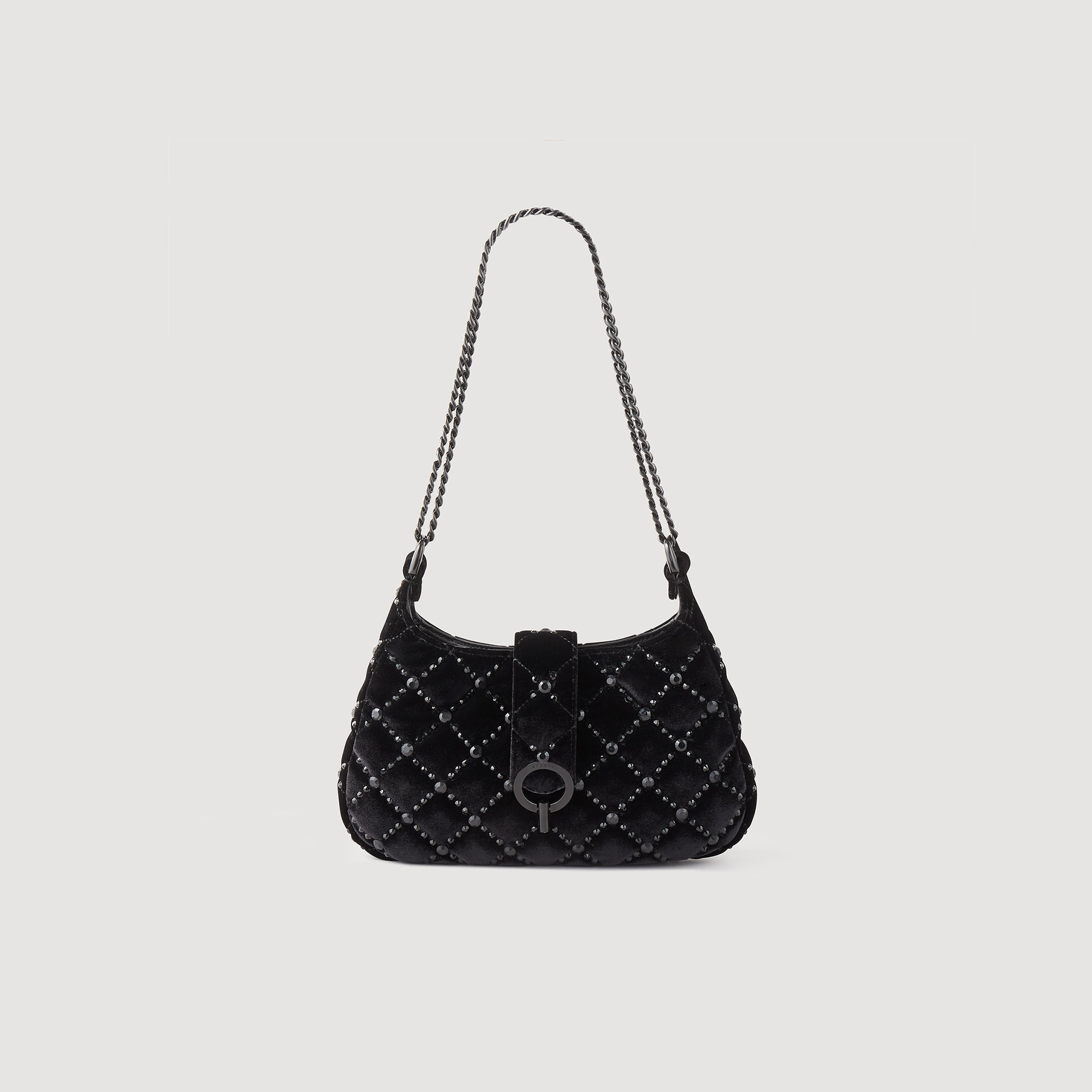 Sac Sweet en velours SFASA01144 Noir Tous les Sacs Sandro Paris