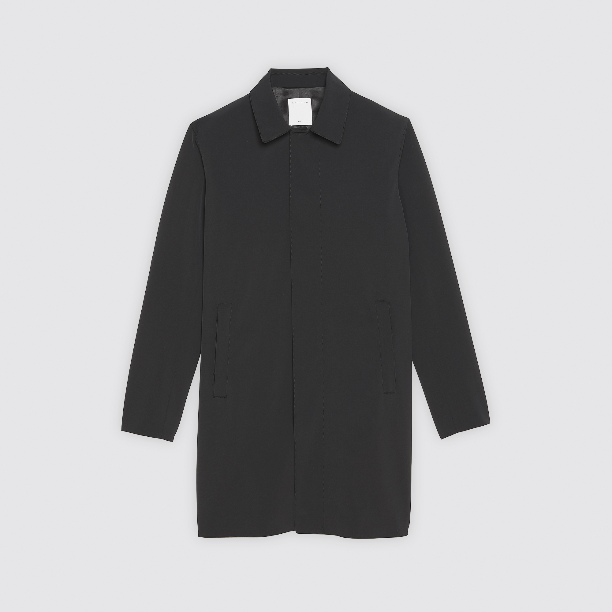 Imperméable En Couleur Tissu amp; Blousons Manteaux Noir Technique RnZawqp